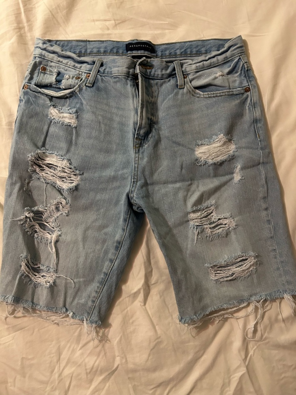 Aéropostale Loose Cut-Off Men's Denim Shorts